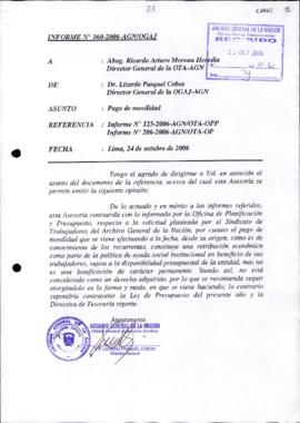 INFORME 360-2006-AGN/OGAJ