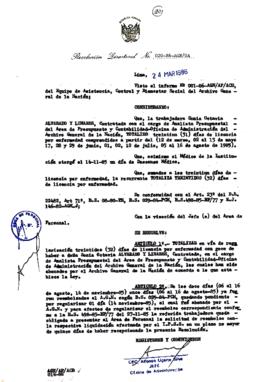 Resolución Directoral N° 20-86-AGN/OA