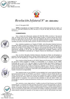 Resolución Jefatural N° 091-2020-AGN/J