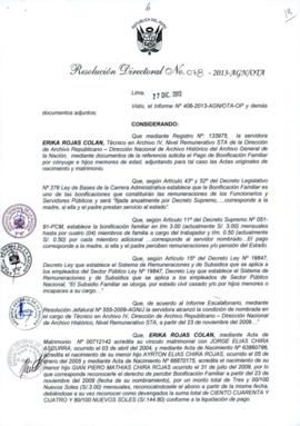 Resolución Directoral N° 078-2013-AGN/OTA