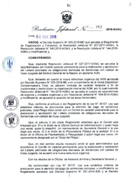 Resolución Jefatural N° 257-2018-AGN/J
