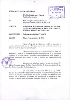 INFORME 302-2005-AGN-OGAJ