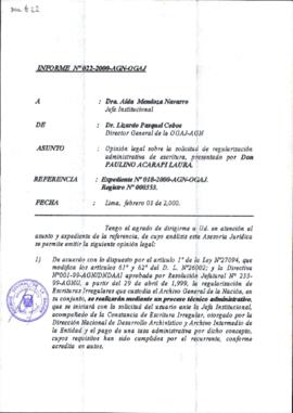INFORME 022-2000-AGN-OGAJ
