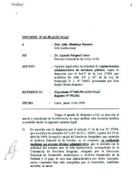 INFORME 061-99-AGN-OGAJ