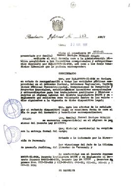 Resolución Jefatural N° 143-1991/AGN/J