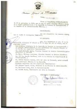 Resolución Jefatural N° 162-1985/AGN/J