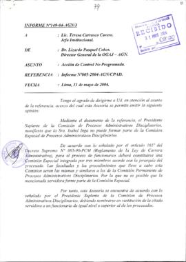 INFORME 149-2004-AGN-OGAJ