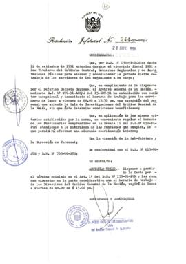 Resolución Jefatural N° 344-1991/AGN/J