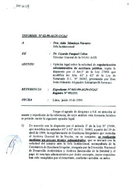 INFORME 062-99-AGN-OGAJ