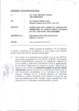 INFORME 156-2001-AGN-OGAJ