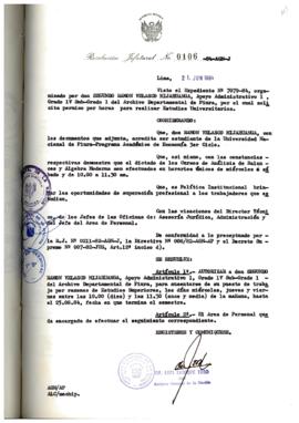 Resolución Jefatural N° 106-1984/AGN/J