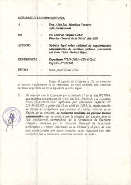 INFORME 113-2001-AGN-OGAJ