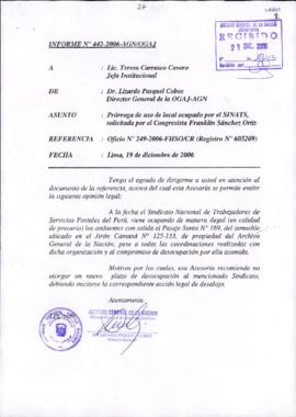 INFORME 442-2006-AGN/OGAJ