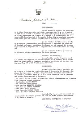 Resolución Jefatural N° 132-1988/AGN/J