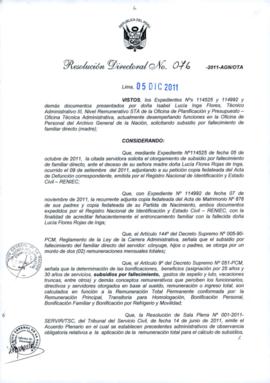 Resolución Directoral N° 076-2011-AGN/OTA