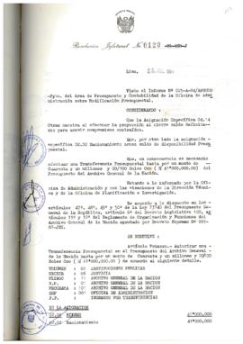 Resolución Jefatural N° 120-1984/AGN/J
