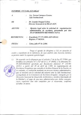 INFORME 173-2004-AGN-OGAJ