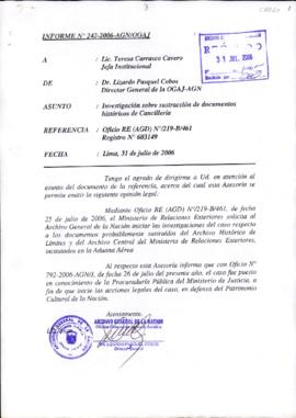 INFORME 242-2006-AGN/OGAJ