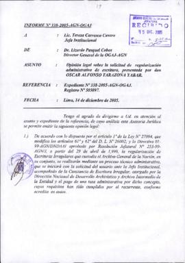 INFORME 338-2005-AGN-OGAJ