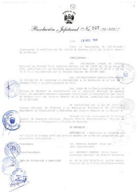 Resolución Jefatural N° 207-1998/AGN/J