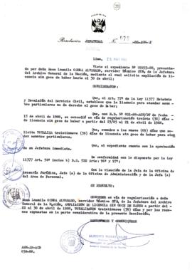 Resolución Jefatural N° 078-1988/AGN/J