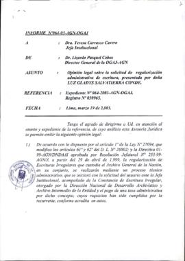 INFORME 064-2003-AGN-OGAJ
