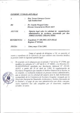 INFORME 100-2003-AGN-OGAJ