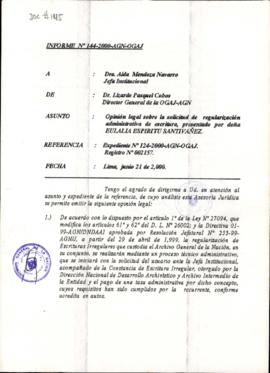 INFORME 144-2000-AGN-OGAJ