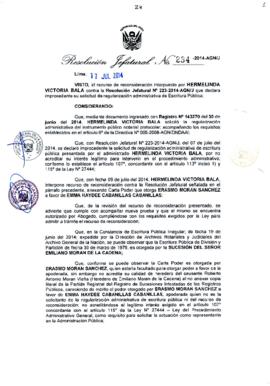 Resolución Jefatural N° 234-2014-AGN/J