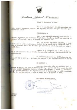 Resolución Jefatural N° 148-1982/AGN/J