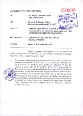 INFORME 265-2005-AGN-OGAJ