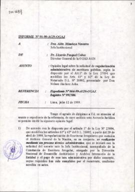 INFORME 091-99-AGN-OGAJ