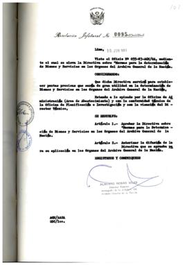 Resolución Jefatural N° 095-1983/AGN/J