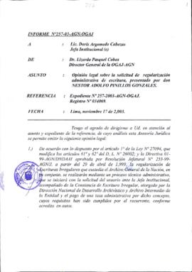 INFORME 257-2003-AGN-OGAJ
