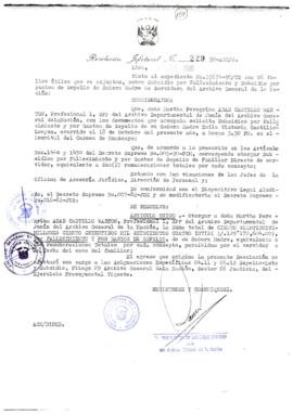 Resolución Jefatural N° 229-1990/AGN/J