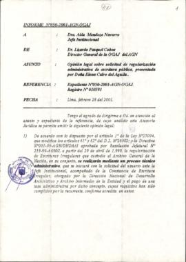 INFORME 050-2001-AGN-OGAJ
