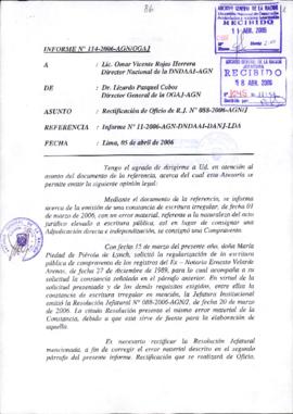 INFORME 114-2006-AGN/OGAJ