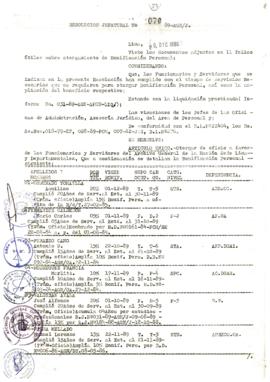 Resolución Jefatural N° 070-1989/AGN/J