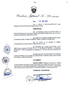 Resolución Jefatural N° 068-2015-AGN/J