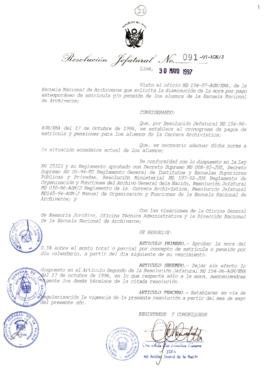 Resolución Jefatural N° 091-1997/AGN/J