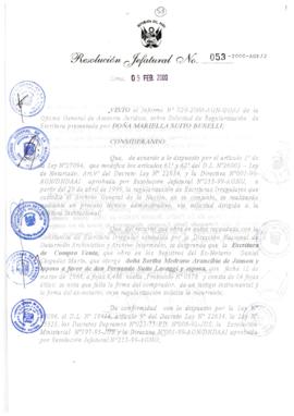 Resolución Jefatural N° 053-2000/AGN/J