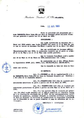 Resolución Directoral N° 040-89-AGN/OA