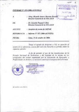 INFORME 353-2006-AGN/OGAJ