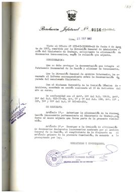 Resolución Jefatural N° 156-1983/AGN/J