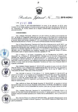 Resolución Jefatural N° 218-2018-AGN/J
