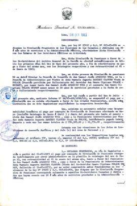 Resolución Directoral N° 79-83-AGN/OA