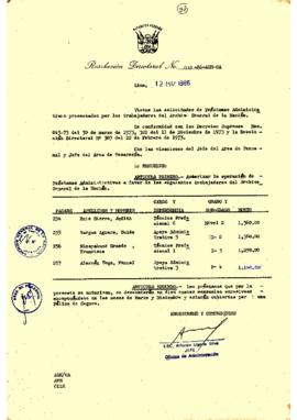 Resolución Directoral N° 38-86-AGN/OA