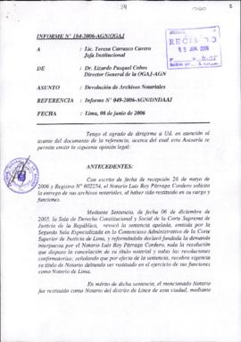 INFORME 184-2006-AGN/OGAJ