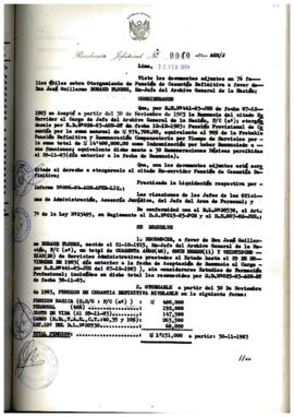 Resolución Jefatural N° 040-1984/AGN/J