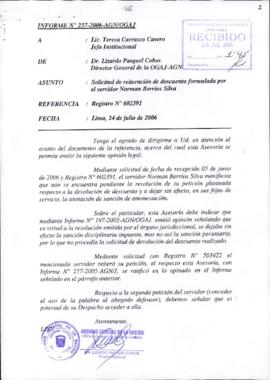 INFORME 237-2006-AGN/OGAJ